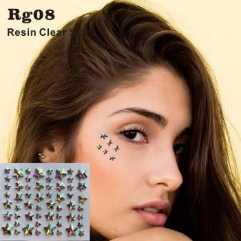 Estrella RG04: Pegatina de Resina Para Vestir y Disfraces