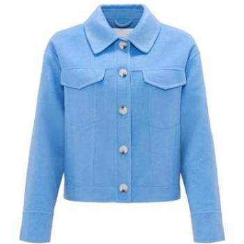 OPUS Wolljacke HATILLI in Blue Salt, Damen