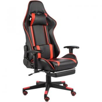 Sedia Esportiva Rotatoria Rossa con Pedone di Stuoio PVC