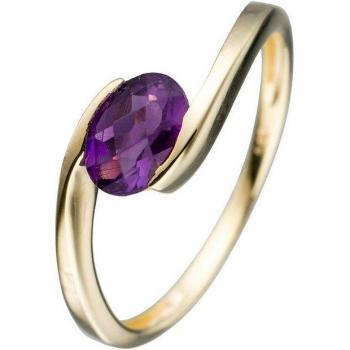 Goldring JOBO – 333 Gold, Amethyst‑Veredelung, Damen, Gr. 52