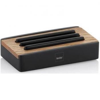 Support cube pour savon Kela Noir