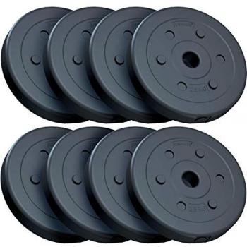 Placas de Peso Negra ScSPORTS: 20 kg – Bajo Ruido