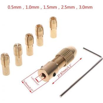 7Pcs Electric Motor Chuck Fixture Set for Mini Drill Bits