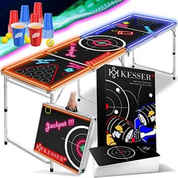 Mesa de Beer Pong KESSER® con Cartas