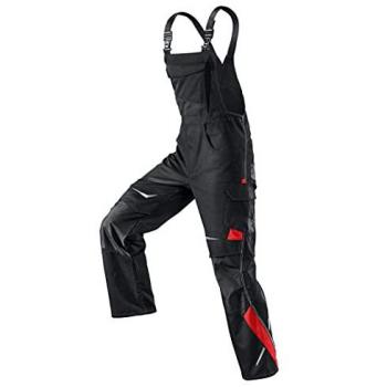 Kübler Pulsschlag Arbeitslatzhose schwarz/mittelrot Größe 98 mit Knieschutztaschen