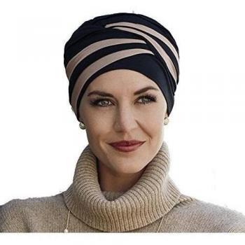 Turbante Christine Headwear Shanti 1461-0395 Color Negro y Marrón