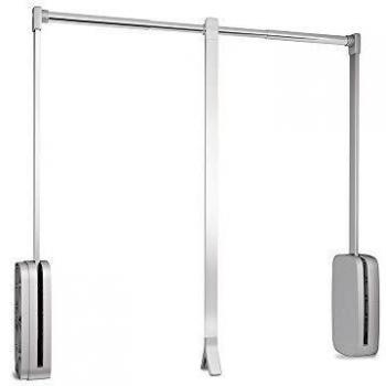 Appendiabiti regolabile in altezza acciaio cromato, 830-1150 mm