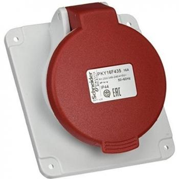 Clavija de panel angulada Schneider Electric PKY16F734 16 A IP67