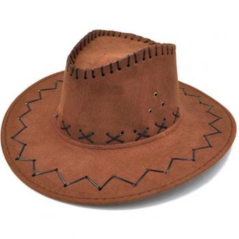 Adjustable Wide Brim Cowboy Hat for Kids