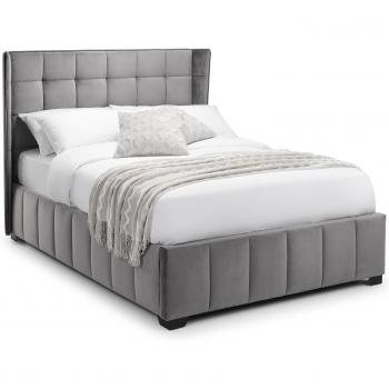 Gatsby Light Grey Storage Ottoman Bed 150cm