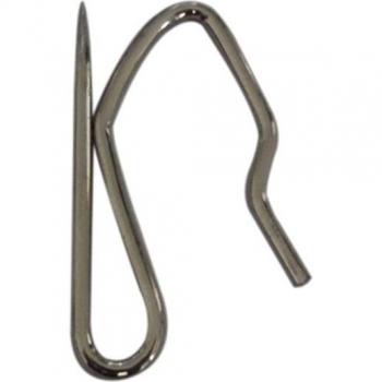Porte‑rideau acier inox 100 crochets type S