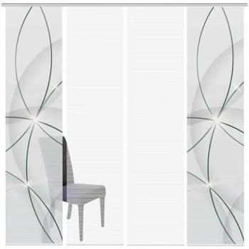 Schiebegardine BLINKI, 260x60 cm, halbtransparent, DIGITALDRUCK