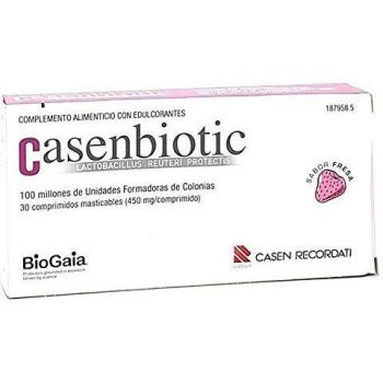 Casenbiotic fresa 30 comprimidos