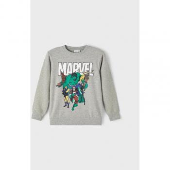 NAME IT Marvel Langarmshirt Grau Regular Fit