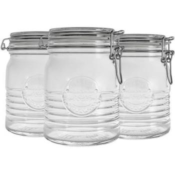 Bormioli Rocco Officina 1825 Airtight Glass Storage Jars