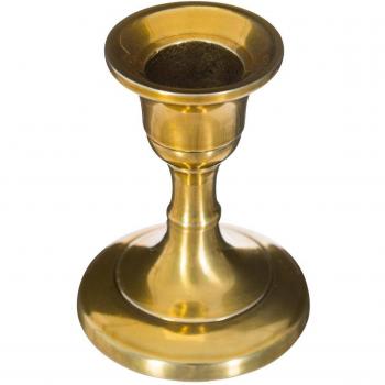 Bougeoir Atmosphera en métal doré H7,5 cm