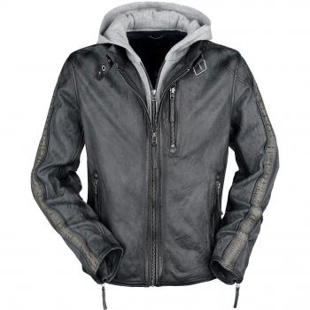 Chaqueta de Cuero Estrecha Gipsy Steep Slim Fit Lasanv