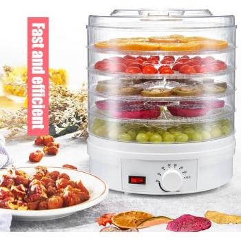 Adjustable Temperature 5-Layer Food Dryer 350W