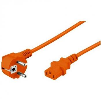 Cordon d'alimentation à angle Schuko 5 m orange