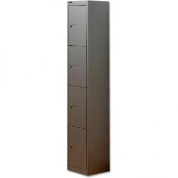 Bisley 4 Door Locker 305x305x1802mm Goose Grey CLK124 GOOSE BY09213
