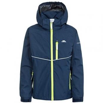 Trespass Junge Jacke Navy – Mod. Hattrick, abnehmbare Kapuze, 9/10, MCJKRAN10003