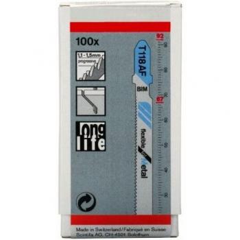 Hojas de sierra de calar T 118 AF para láminas de acero