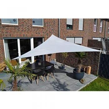 Schaduwdoek Driehoek Grijs 360x360x360 cm Vuil
