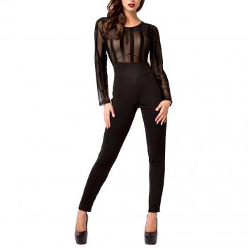 Leichtdurchsichtiges Langarm-Overallsheet S