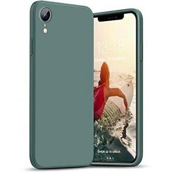 Protezione Verde Scuro in Silicone Sottile – Custodia anti‑scivolo per iPhone XR