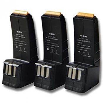Batteries Ni-MH 3000mAh pour outils Festo Festool 490592, 490889, 491150