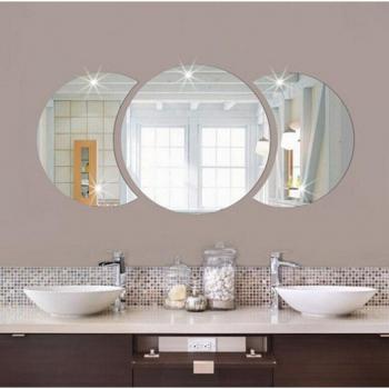 Round 3D Wall Mirror Art