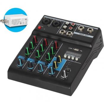 Table de mixage Bluetooth pour karaoké 4 canaux