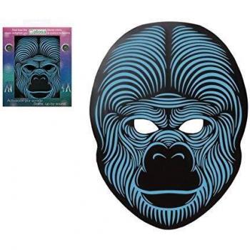 ATOSA Urban Gorilla LED Mask – Adult Party Accessory (Black)