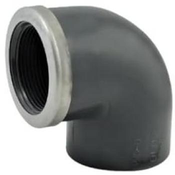 Coude 90° mixte PVC pression 15x21 renforcé diamètre 20 mm