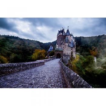 CALVENDO Textil-Leinwand 75 cm × 50 cm – Burg Eltz, Querformat, Druck von Reemt Peters-Hein
