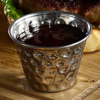 Genware 4‑Set Stainless Ramekins – 4oz Sauce & Condiment Bowls