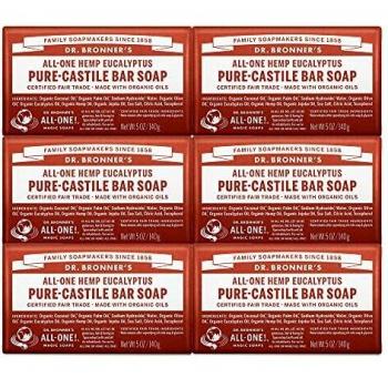 Dr. Bronner's Magic Soaps, Pure-Castile, Hemp Eucalyptus, 5 oz