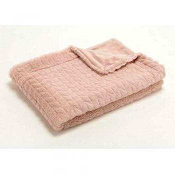 Plaid Chevron 130x170 Rose