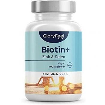 Integratore vegano di biotina, zinco e selenio per capelli, pelle e unghie
