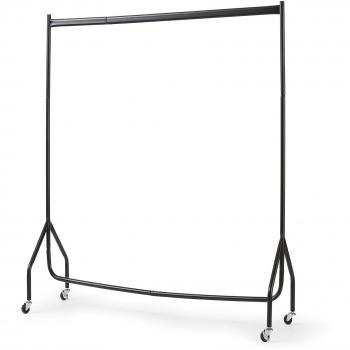 Superior Extra Heavy Duty Clothes Rail Black 122cm