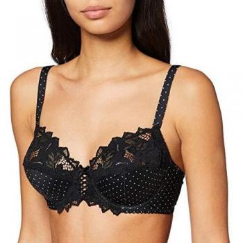 Sujetador Armado Sans Complexe Arum Print, Negro (Pois Noir Et Blanc)