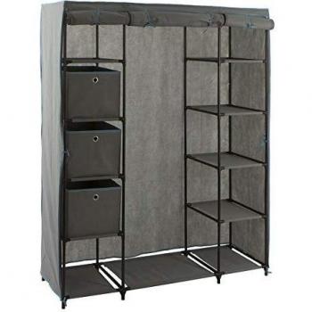 Armoire 1 penderie 11 étagères 3 boîtes Five Simply Smart