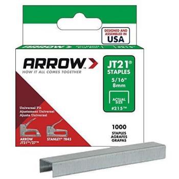 Arrow ARRJT21516S JT21 T27 Staples 8mm (5/16in) (Box 1000)
