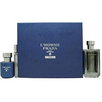Prada L'Homme L'Eau Gift Set 100ml EDT + 10ml EDT + 100ml Shower Gel