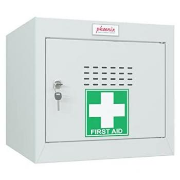 Phoenix Safe Co. Light Grey Size 1 Cube Locker with Key Lock