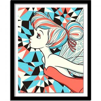 Image Strass Fille Décor Maison 20X30CM