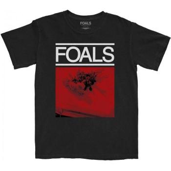 Foals maglietta unisex in cotone con rose rosse e nere