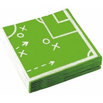 EM‑Mottoparty Papierservietten – 20 Stück, 33 × 33 cm