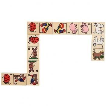 Domino Animale in Holzkasten