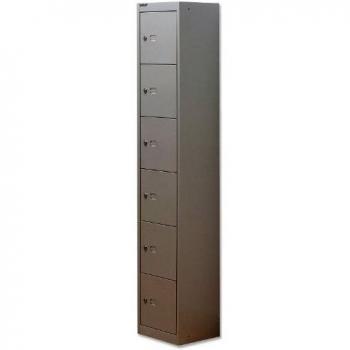 Bisley 6 Door Locker 305x305x1802mm Goose Grey CLK126 GOOSE BY09214